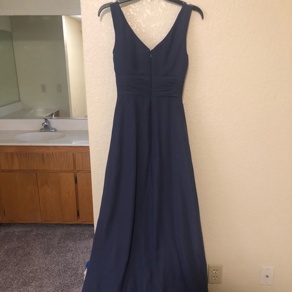 Bluish/ Grey Prom Dress - Picture 2 of 3